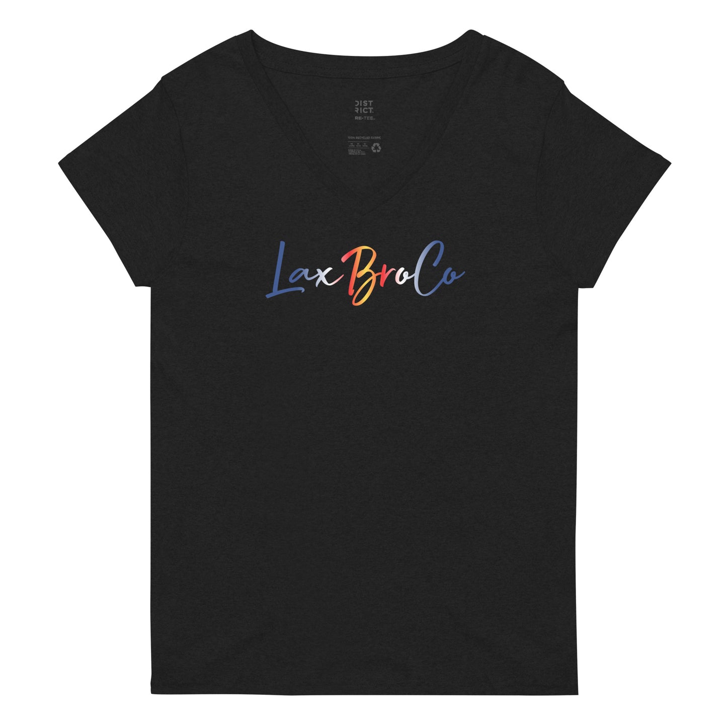 LaxBroMoms Colorado Proud V-Neck_Center Logo