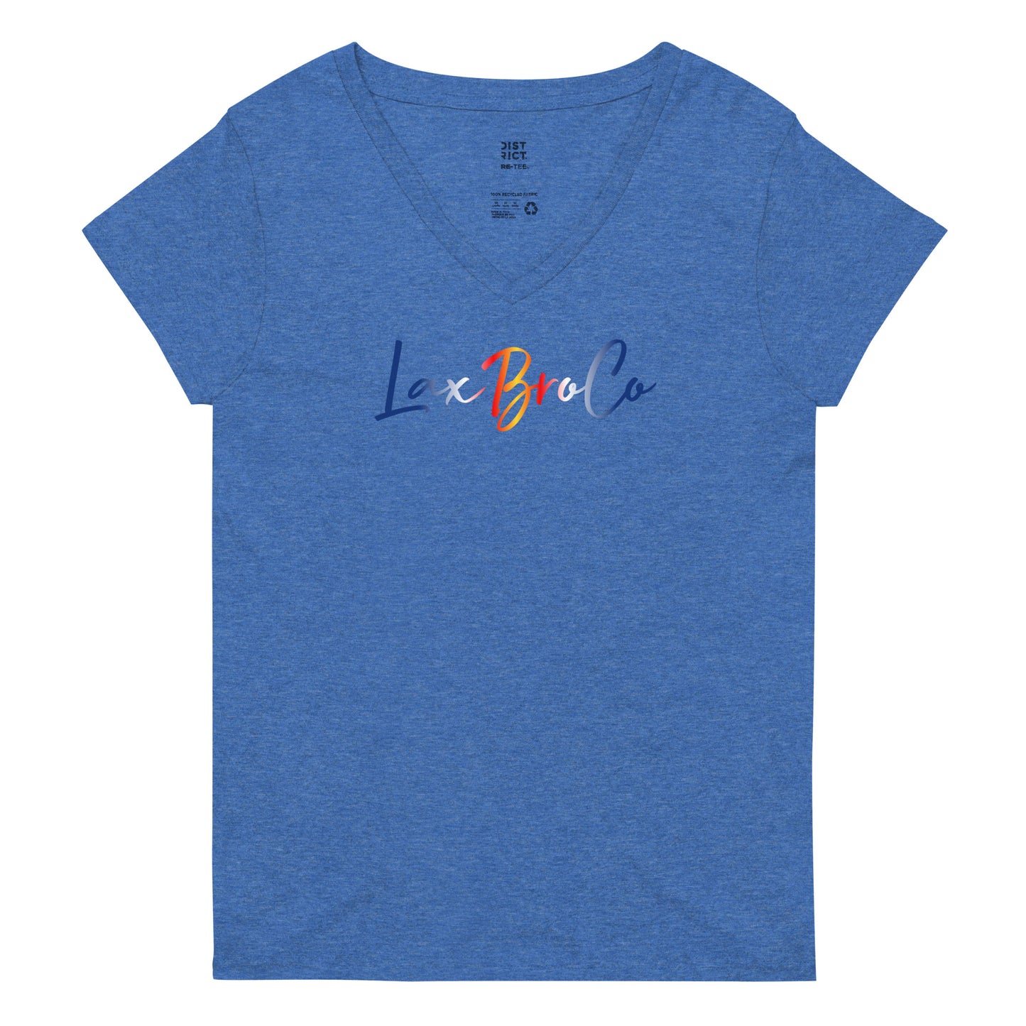 LaxBroMoms Colorado Proud V-Neck_Center Logo