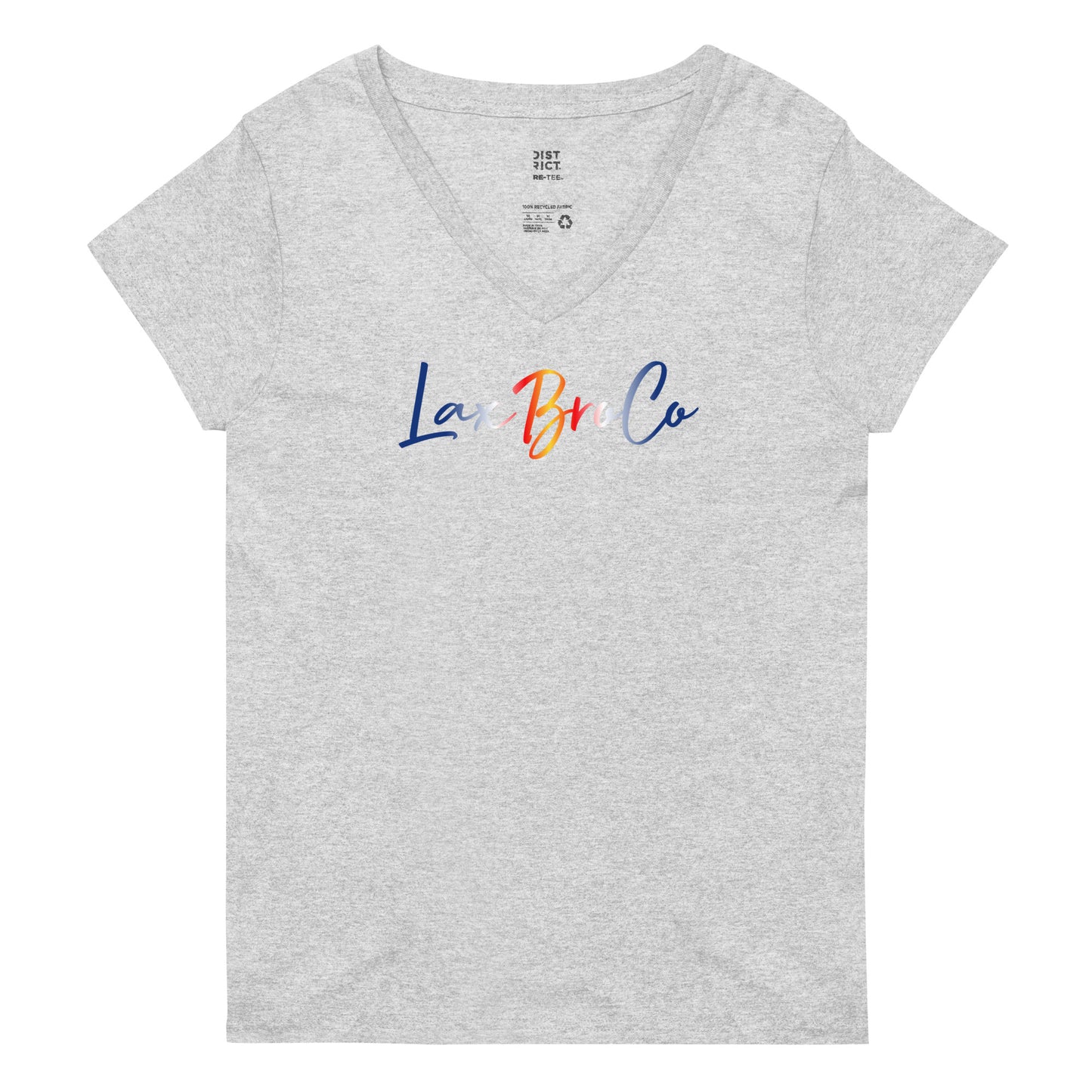 LaxBroMoms Colorado Proud V-Neck_Center Logo